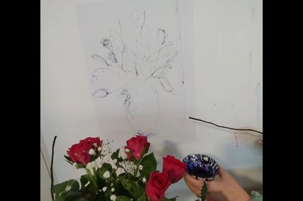 Flowers, a stick and some ink led me to writing a haiku and pondering Irish&nbsp;history